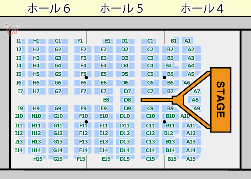 幕張メッセ 国際展示場ホール 1 8ホール 座席解説 Livehis