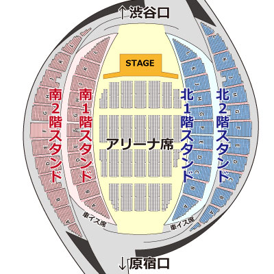 代々木 体育館 座席 表 アリーナ