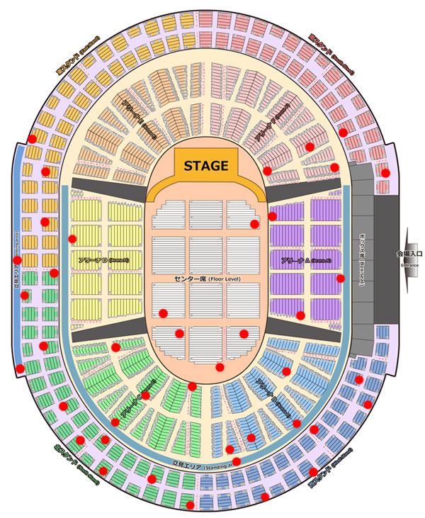 横浜アリーナ ステージの見え方 Livehis